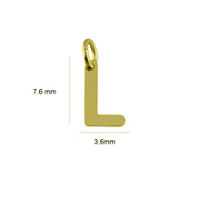 Cargar imagen en el visor de la galería, Dije Letra L , Inicial Nombre en Arial Rounded mt  Oro 18 K
