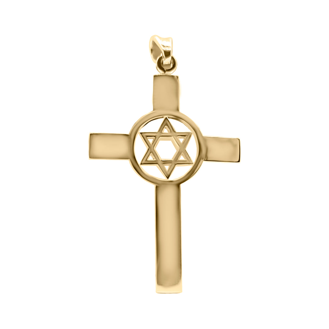 Cross Estrella en Oro Amarillo 18k