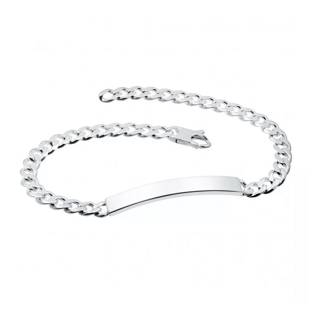 Esclava Pulsera Plata Ley 925 Doble Grabado + Estuche