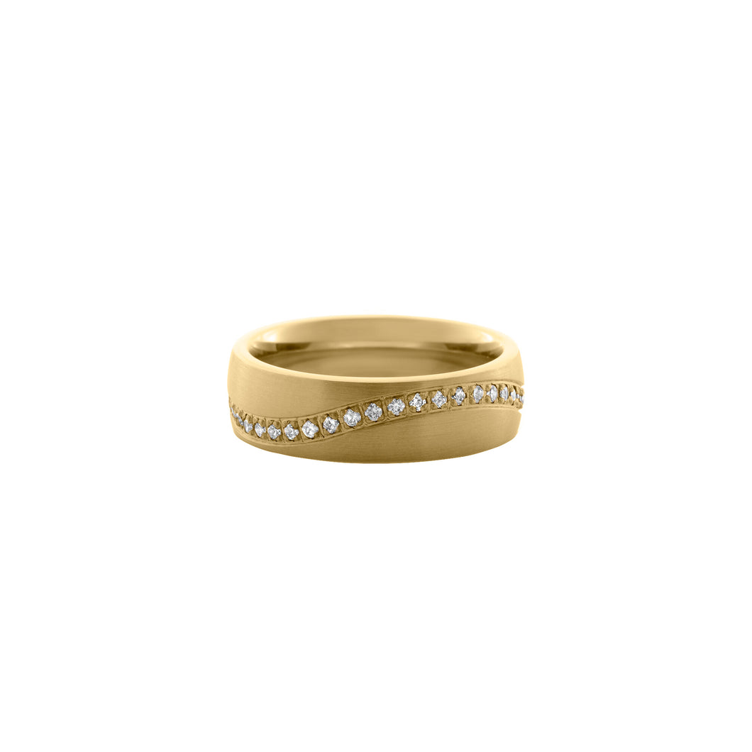 Anillo Matrimonio: Oro  18 K Con Zircón